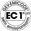 Zertifiziert durch GEV-EMICODE ®, EC 1PLUS – sehr emissionsarm.